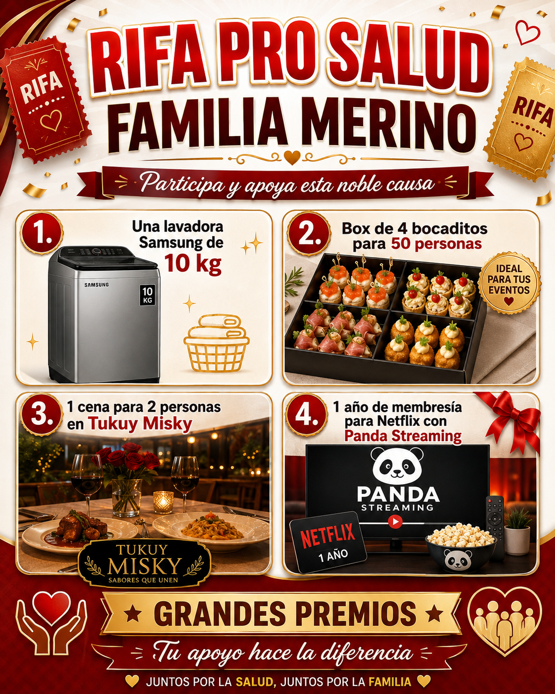 Rifa Pro Salud Familia Merino